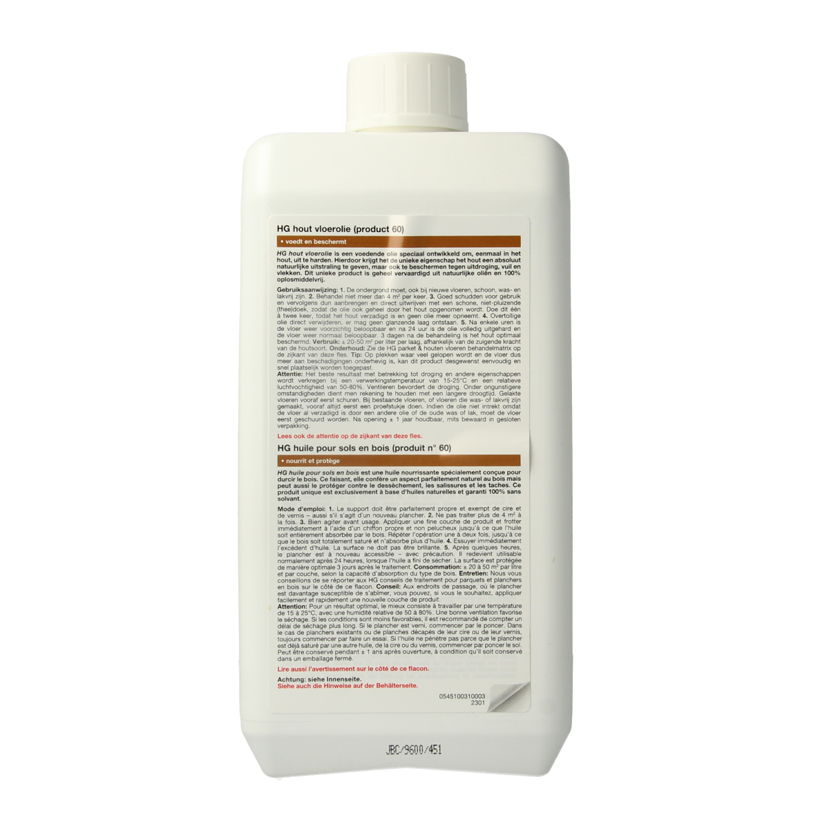 HG Hout vloerolie 1.00 Liter