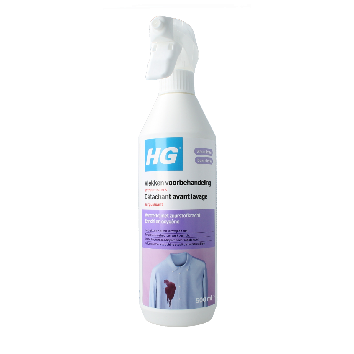 HG Vlekkenvoorbehandeling extreem sterk 500.00 Milliliter