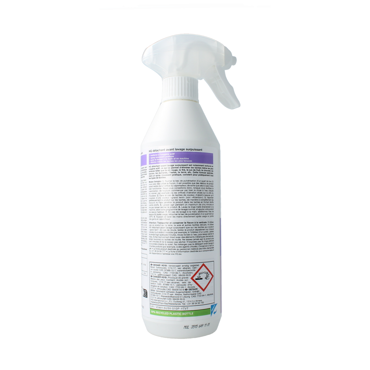 HG Vlekkenvoorbehandeling extreem sterk 500.00 Milliliter