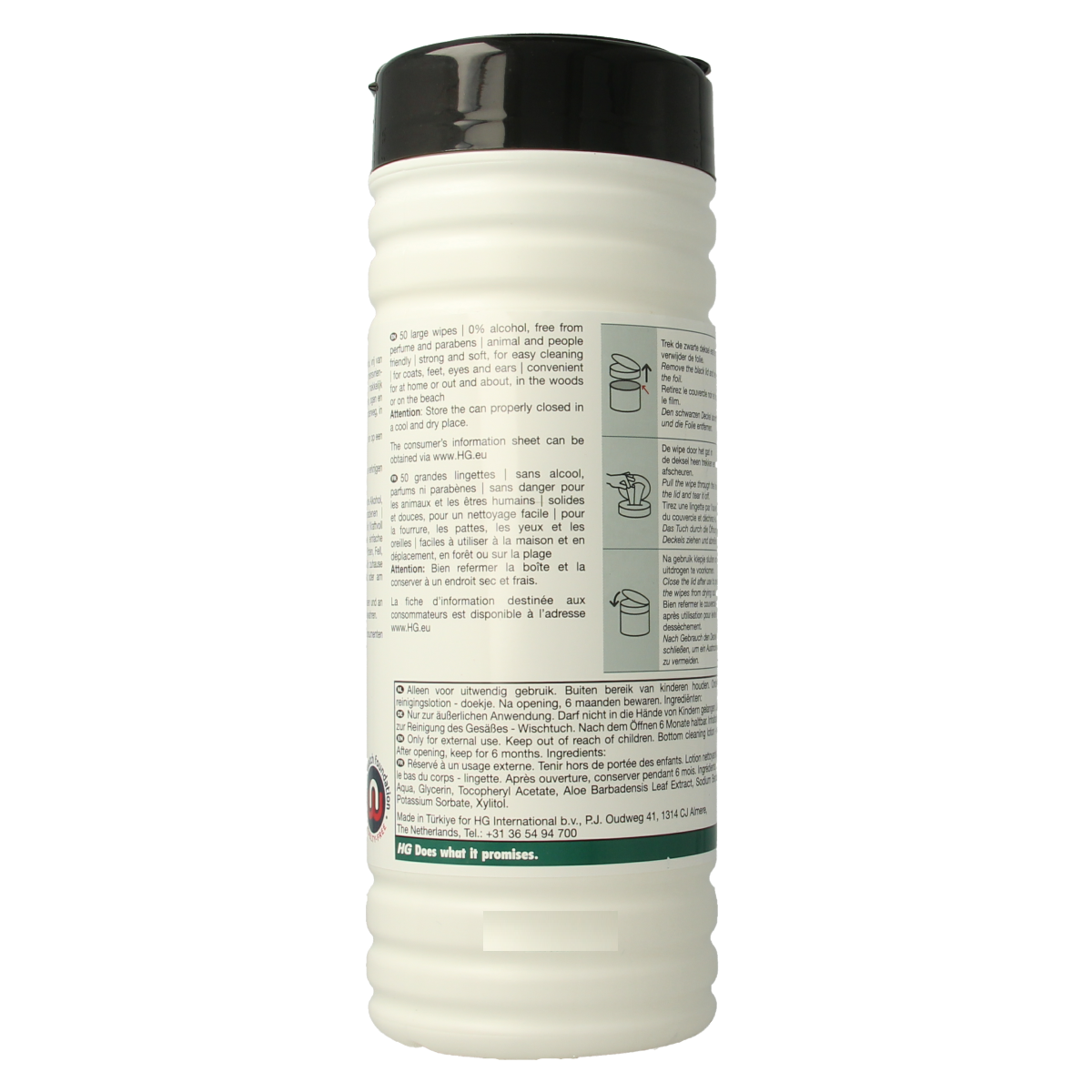 HG Pet wipes 50.00 Stuks