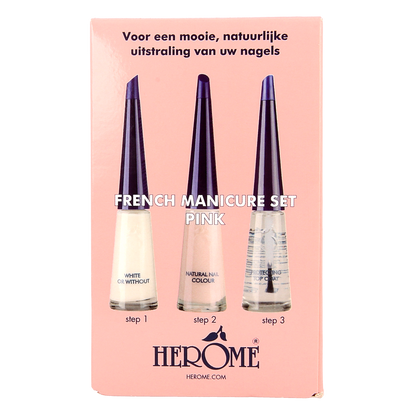 Herome French manicure set pink 3 x 10ml 1.00 Set