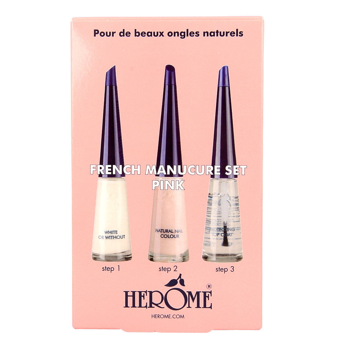Herome French manicure set pink 3 x 10ml 1.00 Set