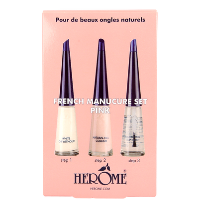 Herome French manicure set pink 3 x 10ml 1.00 Set