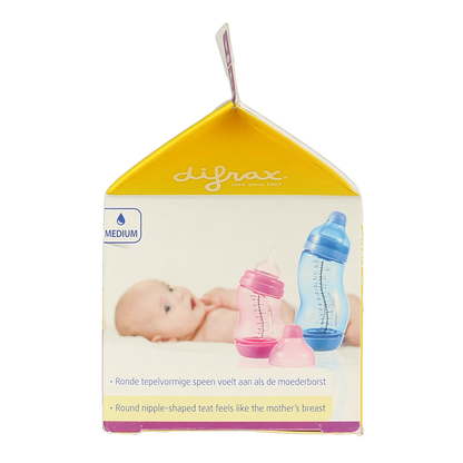 Difrax Flesspeen soft breed medium 2.00 Stuks