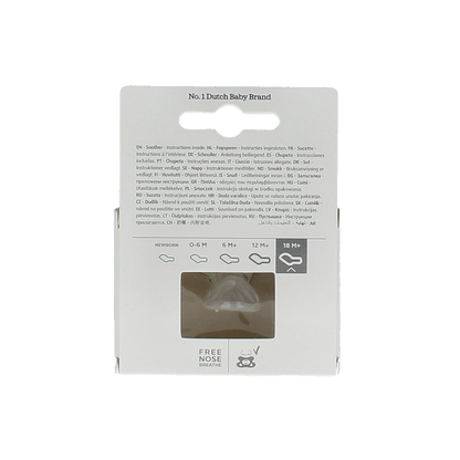 Difrax Fopspeen dental 18+ glow in the dark 1 Stuks