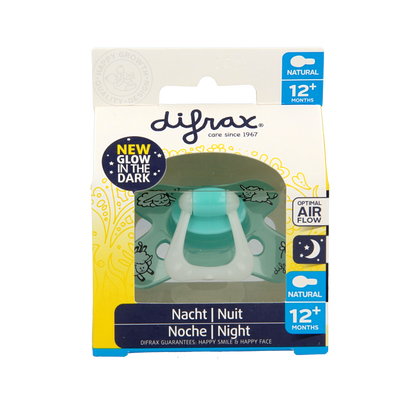 Difrax Fopspeen natural 12+ maanden nacht 1 Stuks