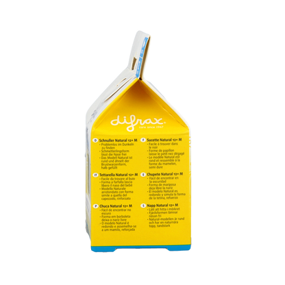 Difrax Fopspeen natural 12+ maanden nacht 1 Stuks