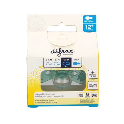 Difrax Fopspeen natural 12+ maanden nacht 1 Stuks