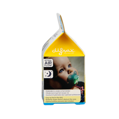 Difrax Fopspeen natural 12+ maanden nacht 1 Stuks