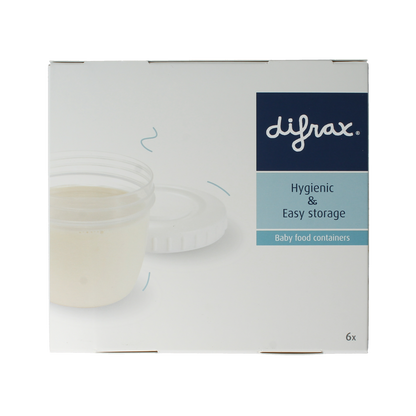 Difrax Voeding bewaarbakjes 6.00 Stuks