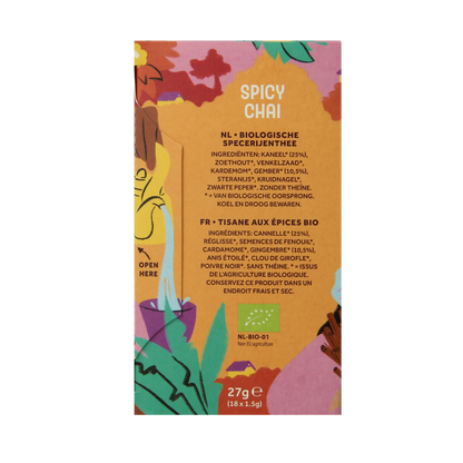 Cleo's Spicy chai bio 18.00 Zakjes