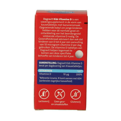 Dagravit Vitamine D tablet kids  200.00 Stuks