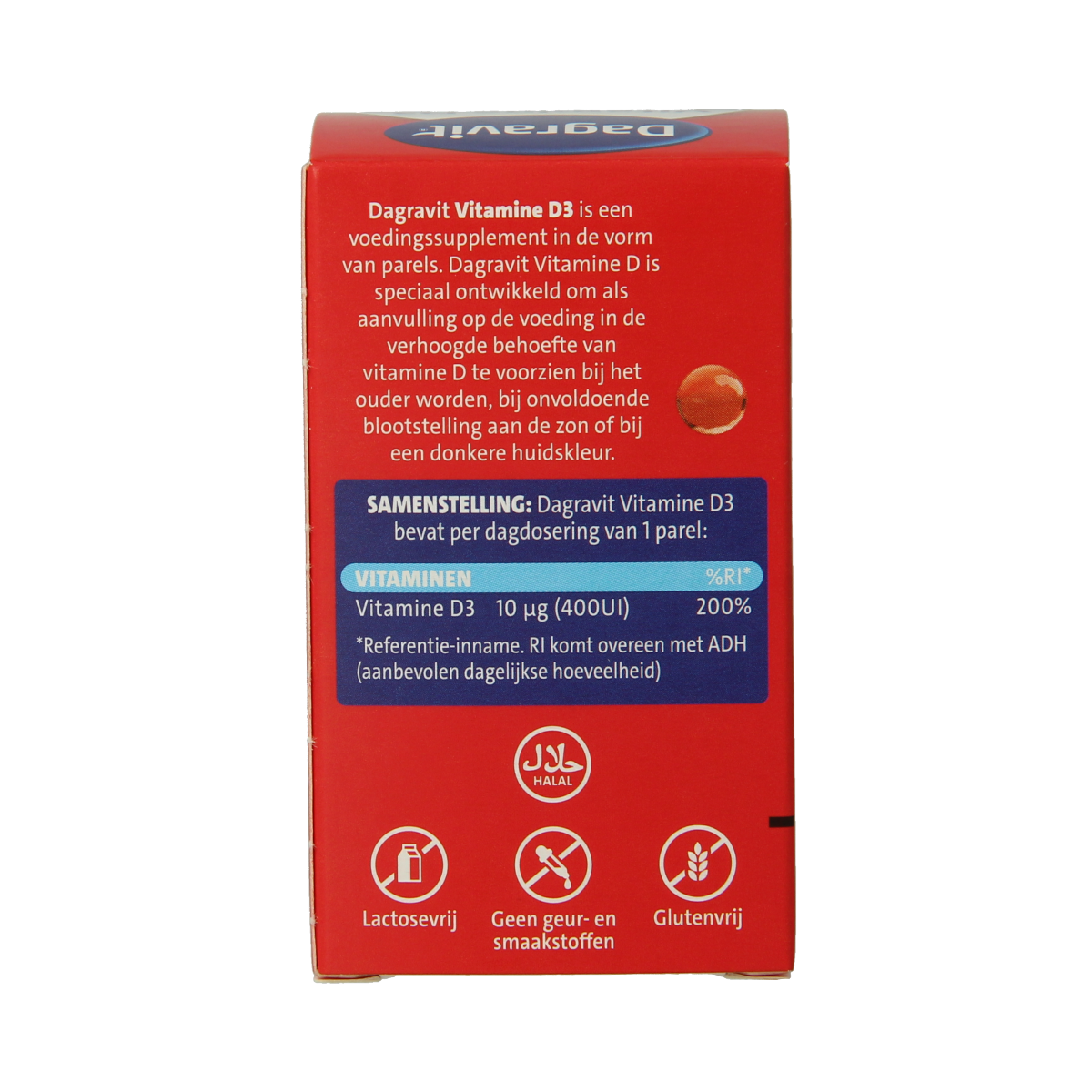 Dagravit Vitamine D pearls 400IU 100.00 Stuks