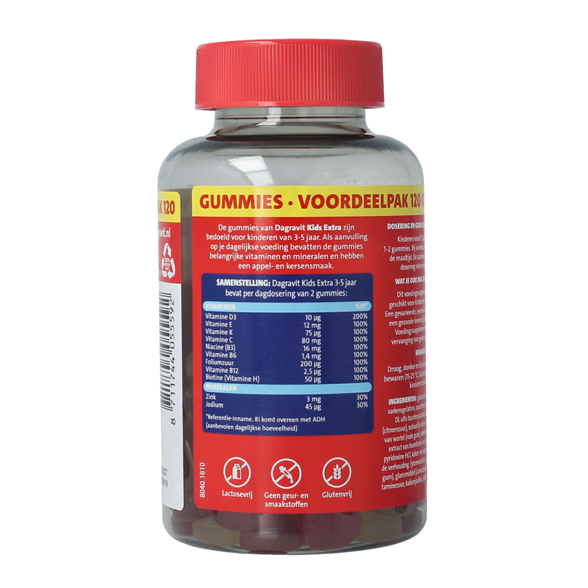Dagravit Kids-xtra 3-5 jaar 120.00 Gummies