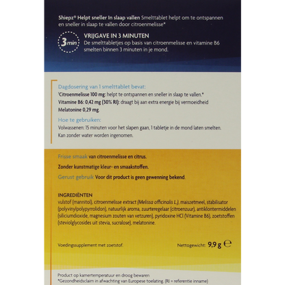 Shiepz Sneller in slaap 30.00 Tabletten
