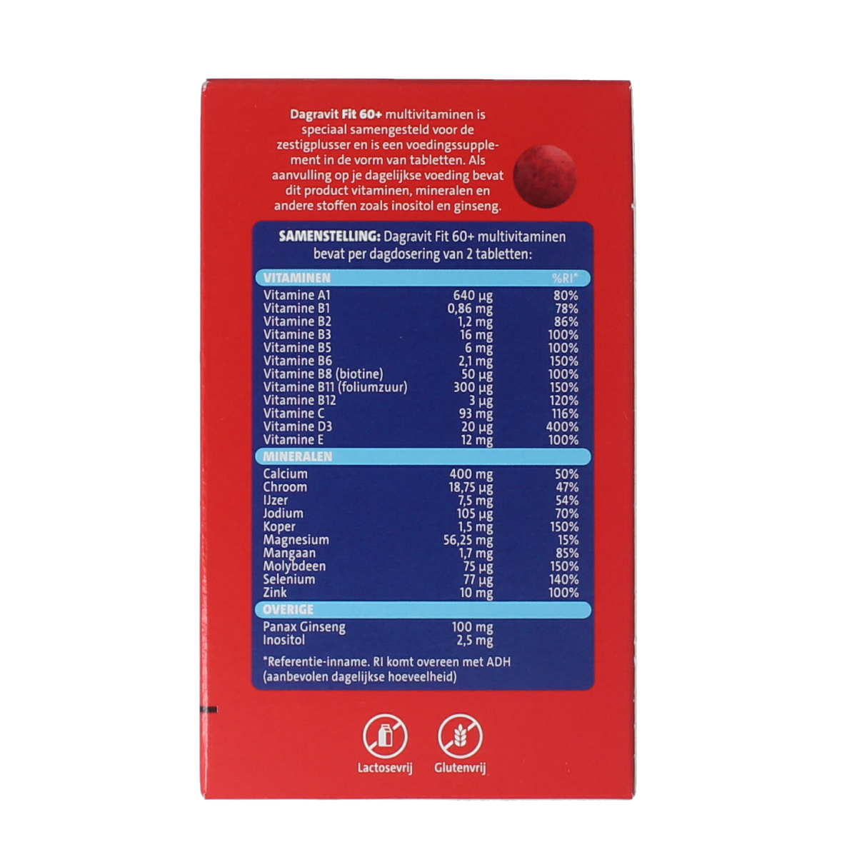 Dagravit Totaal 30 vitaal 60+ 60.00 Tabletten