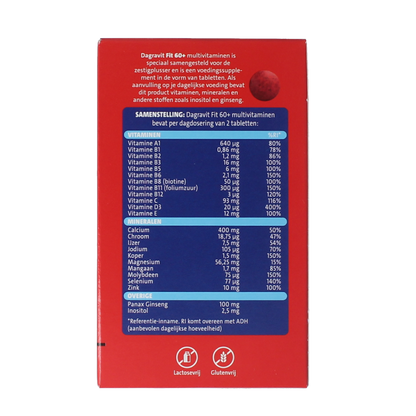 Dagravit Totaal 30 vitaal 60+ 60.00 Tabletten