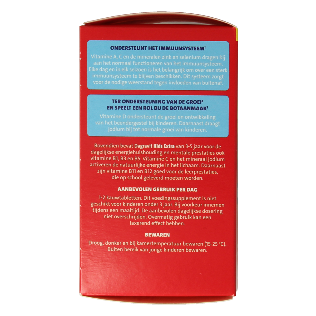 Dagravit Kids extra 3 - 5 jaar 60.00 Kauwtabletten