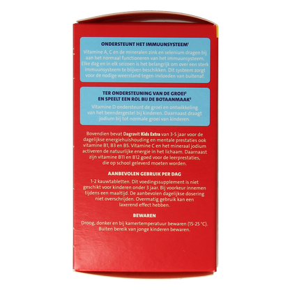 Dagravit Kids extra 3 - 5 jaar 60.00 Kauwtabletten