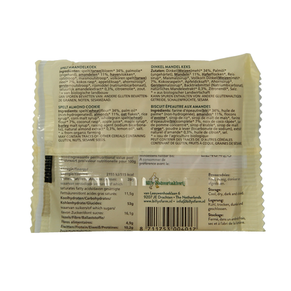 Billy's Farm Spelt amandelkoeken bio 50.00 Gram
