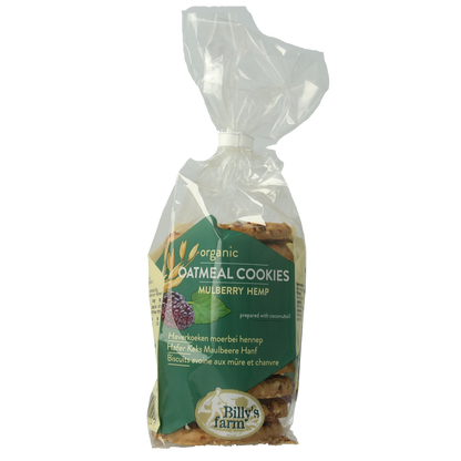 Billy's Farm Haverkoekjes met moerbei en hennep bio 200.00 Gram