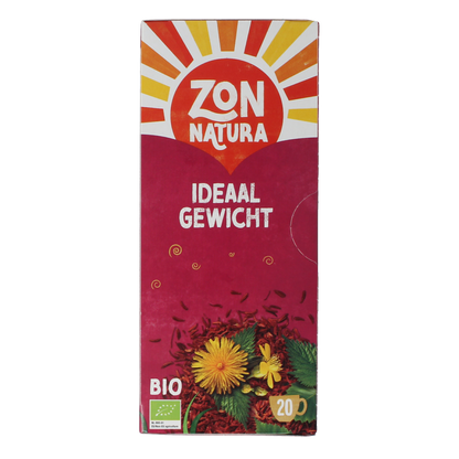 Zonnatura Ideaalgewicht thee bio 20.00 Zakjes