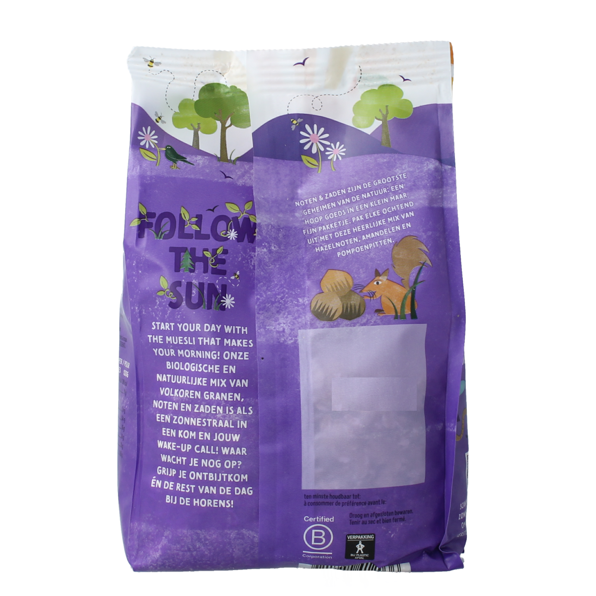 Zonnatura Muesli noten zaden bio 375.00 Gram