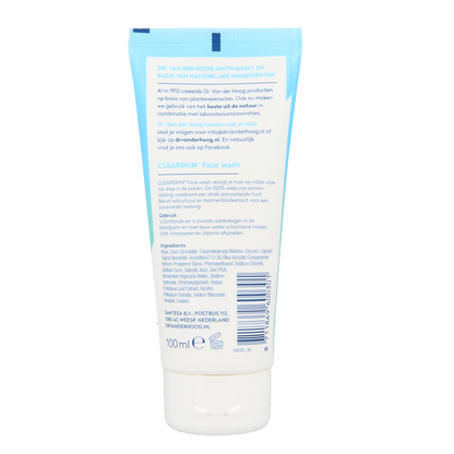 Dr. van der Hoog Clearskin facewash tube 100.00 Milliliter