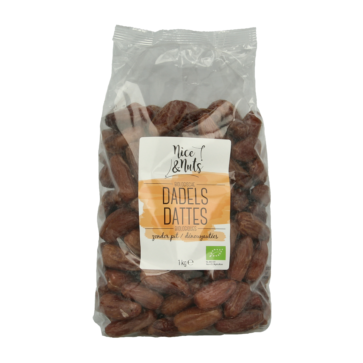 Nice & Nuts Dadels zonder pit bio 1.00 Kilogram
