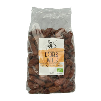 Nice & Nuts Dadels zonder pit bio 1.00 Kilogram