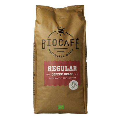 Biocafe Koffiebonen regular bio 1.00 Kilogram