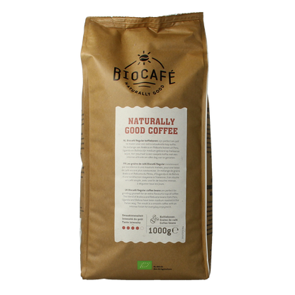 Biocafe Koffiebonen regular bio 1.00 Kilogram