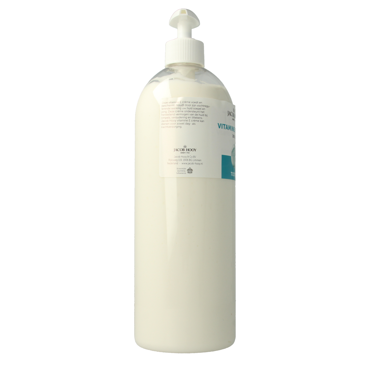 Jacob Hooy Vitamine E creme 1000ml tester 1.00 Tester