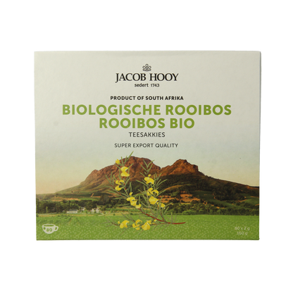 Jacob Hooy Rooibosthee sakkies bio 80.00 Zakjes