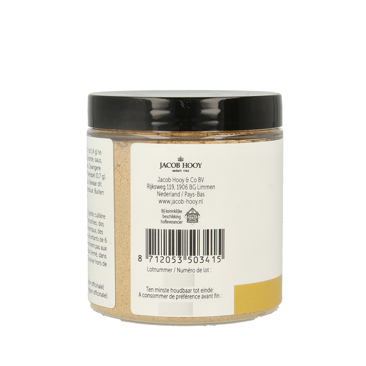Jacob Hooy Pure powder gember  115.00 Gram