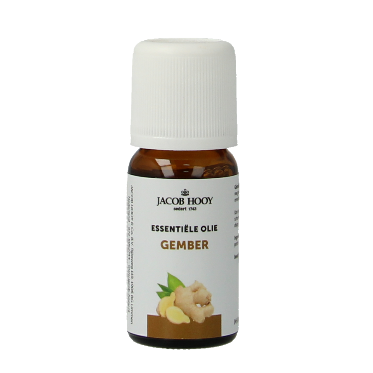 Jacob Hooy Gember olie 10.00 Milliliter