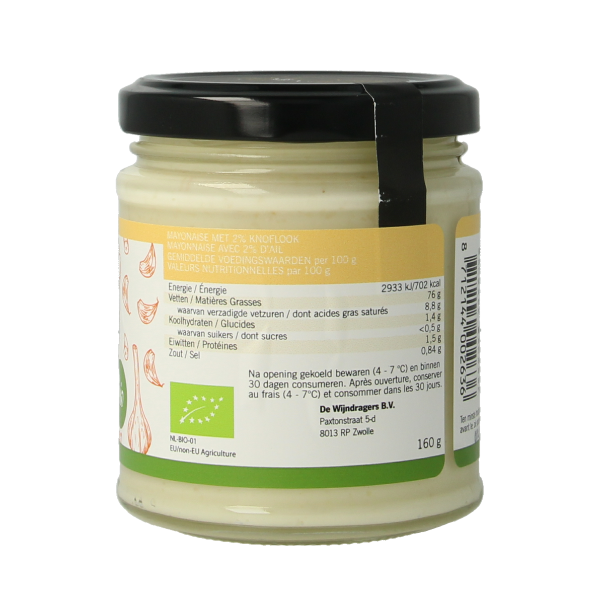 Van Ton Mayonaise knoflook bio 190.00 Milliliter