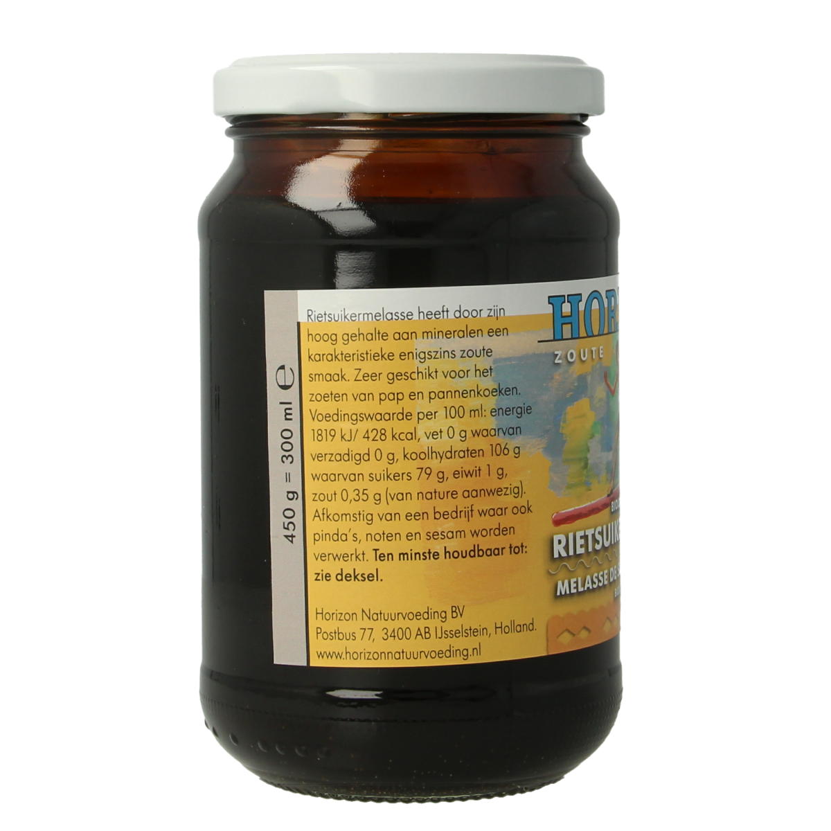 Horizon Rietsuikermelasse eko bio 450.00 Gram