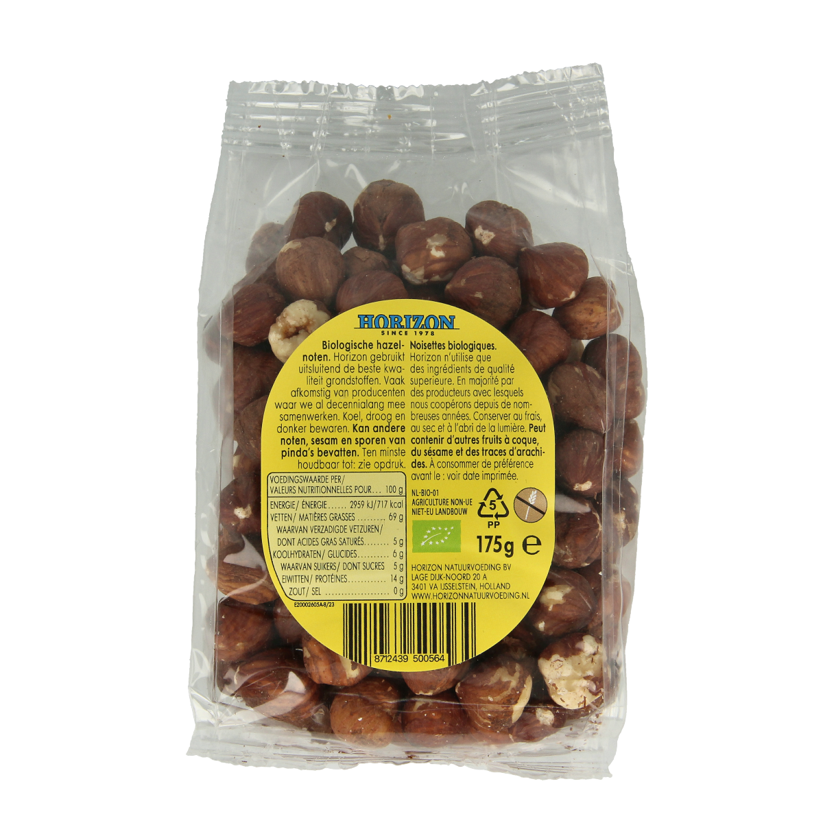 Horizon Hazelnoten bio 175.00 Gram