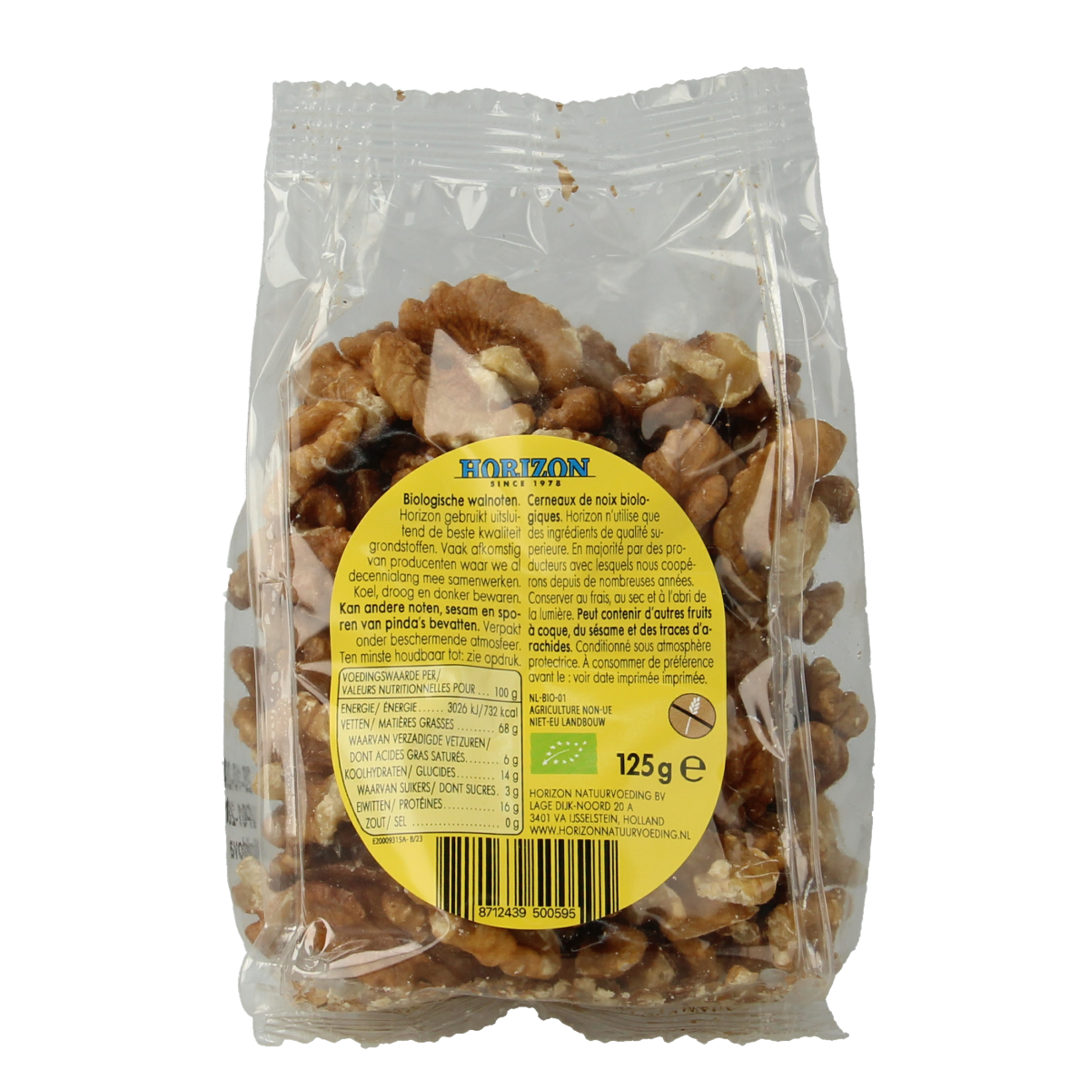Horizon Walnoten bio 125.00 Gram