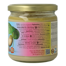 Monki Witte cashewpasta bio 330.00 Gram