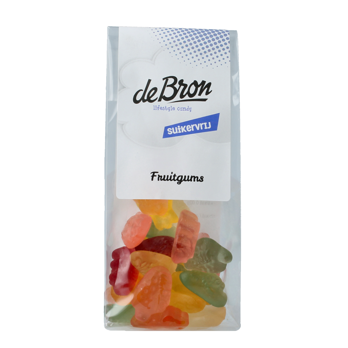 De Bron Fruitgums suikervrij 90.00 Gram
