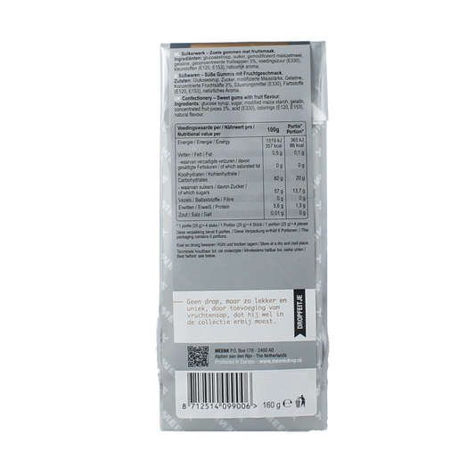 Meenk Bosbessen pastilles 160.00 Gram