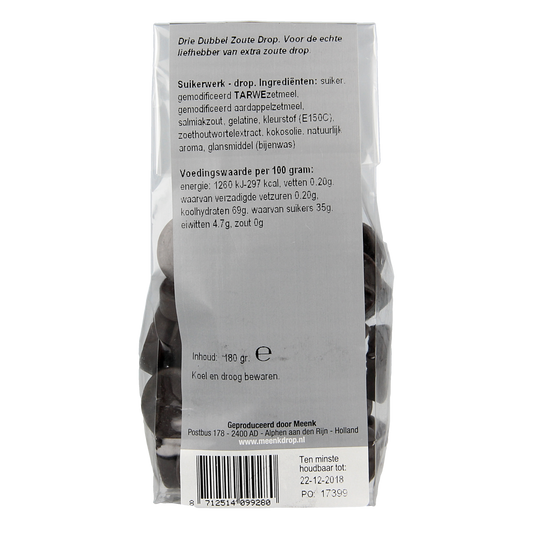 Meenk 3 Dubbel zoute drop 180.00 Gram