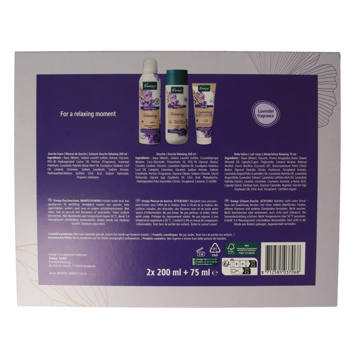 Kneipp Luxe geschenkset Relaxing 1.00 Set