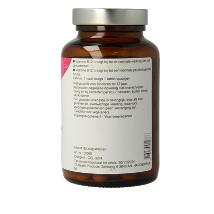 TS Choice Vitamine B12 cobalamine 60.00 Zuigtabletten