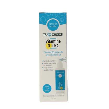 TS Choice Vitaminespray vitamine D3 + K2 25 Milliliter