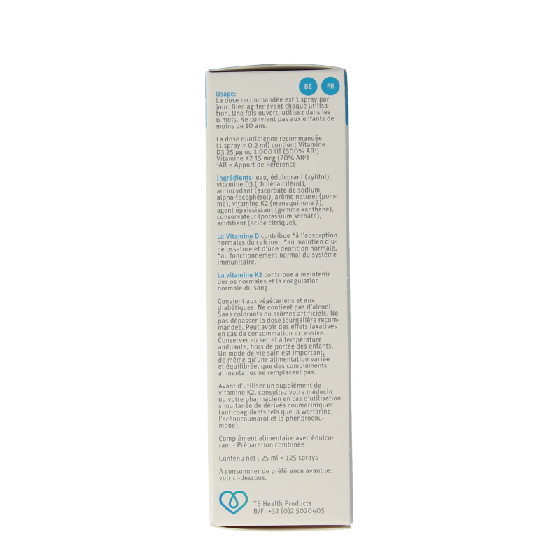 TS Choice Vitaminespray vitamine D3 + K2 25 Milliliter