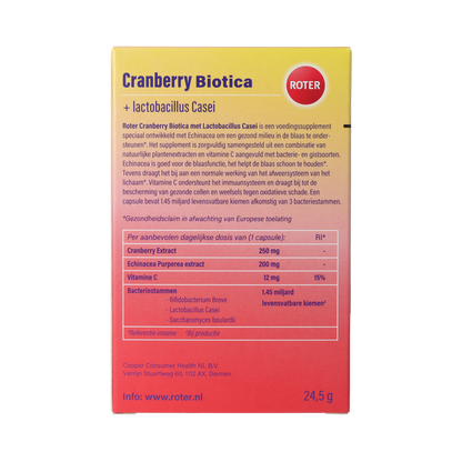 Roter Cranberry & probiotica 30.00 Capsules