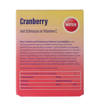 Roter Cranberry vitamine C & echinacea duopack 20.00 Bruistabletten